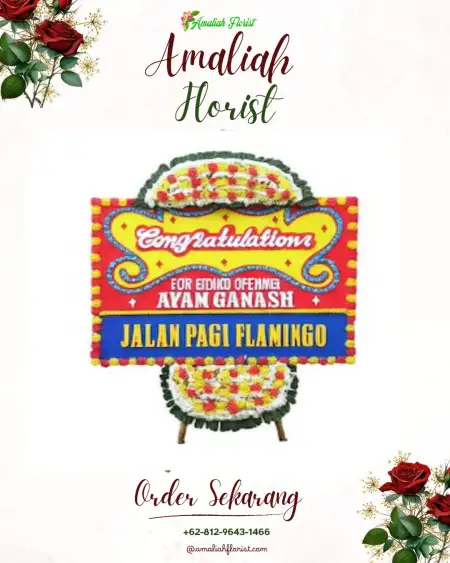 Sewa Papan Bunga Lampar Baru